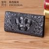 Thailand Crocodile Leather Wallet Men's Long Two-fold Business Suit Clip Casual Handbag Multi-card Genuine Bone