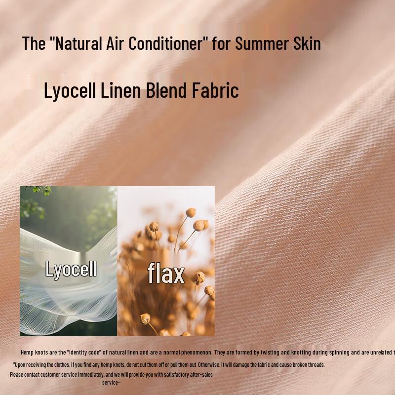 VICTORIA&VERA Lyocell Resort Short Sleeve Dress