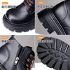 Spring and Autumn 2024 New Single Shoes Muffin Platform Retro Martin Boots Women's Small Round Head Low-top Short Boots