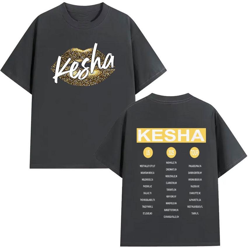

Harajuku Leisure Y2K Tshirt Kesha Singer 2026 Hip Hop Summer Unisexs Womens Aesthetic Fashion Cotton Fashion Tshirt S