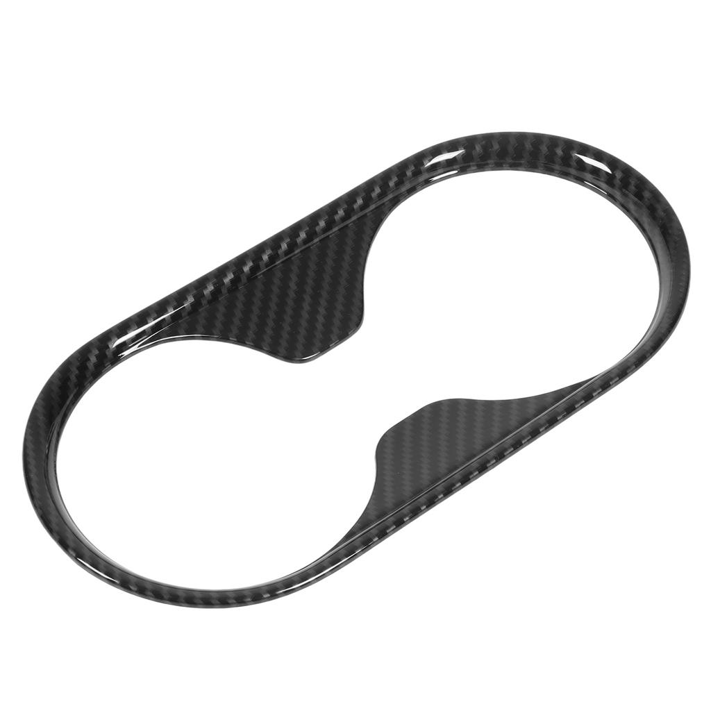 Carbon Fiber Style Cup Holder Cover Trim Car Interior Accessories Replacement for Ford Ranger T6 P375 2015‑2021
