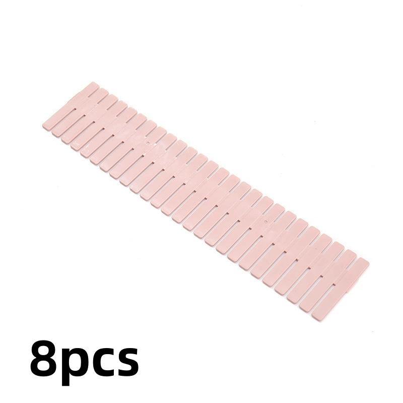 8pcs Adjustable Drawer Dividers,Grid Drawer Organizer Separators, DIY Interlocking Storage Partition for Dresser, Bedroom