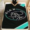 1PC Amsterdamsche Football Club Ajax Patterned Flannel Blanket Suitable For All Seasons for Home Decor Warmth and Comfort Gifts Holiday Present