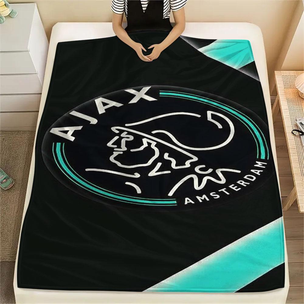 1PC Amsterdamsche Football Club Ajax Patterned Flannel Blanket Suitable For All Seasons for Home Decor Warmth and Comfort Gifts Holiday Present