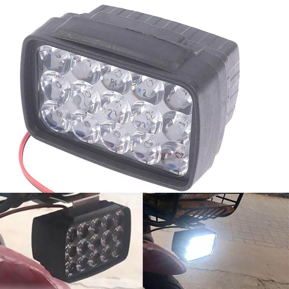 Parts 15 LED Lamps Motorcycle External Spotlight Auxiliary Headlamp Electric Bicycle Headlight