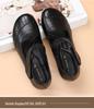 Red Dragonfly Genuine Leather Women's Chunky Heel Shoes for Mothers - Spring 2024 Edition, Black