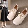 Mode 2024 neue Damen Flats Komfort Rutschfest Damen Slipper Leder Flats Elegant Schleife Damen Einzelne Schuhe Mutterschuhe