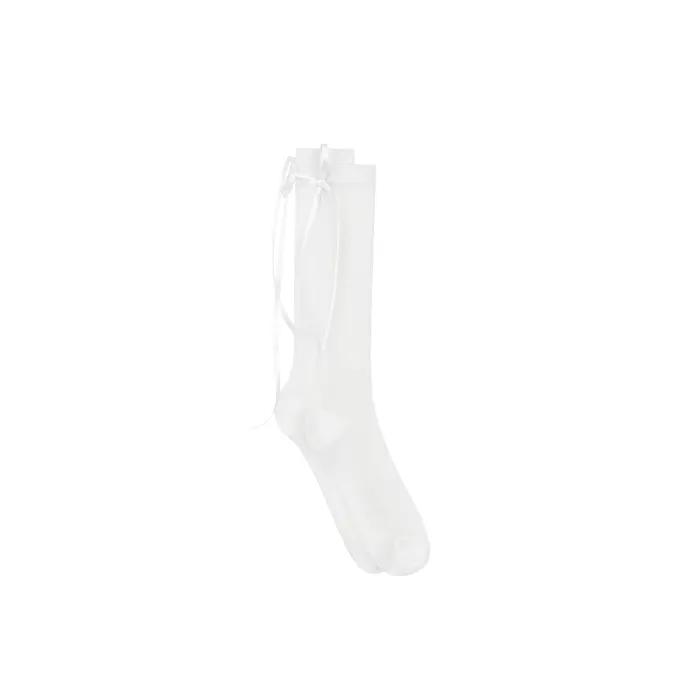 Back Ribbon Glitter Socks