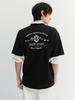 Deonseuteupomaen Cupid Arch Back Logo T-Shirt_Unisex_Udts6B128_Black