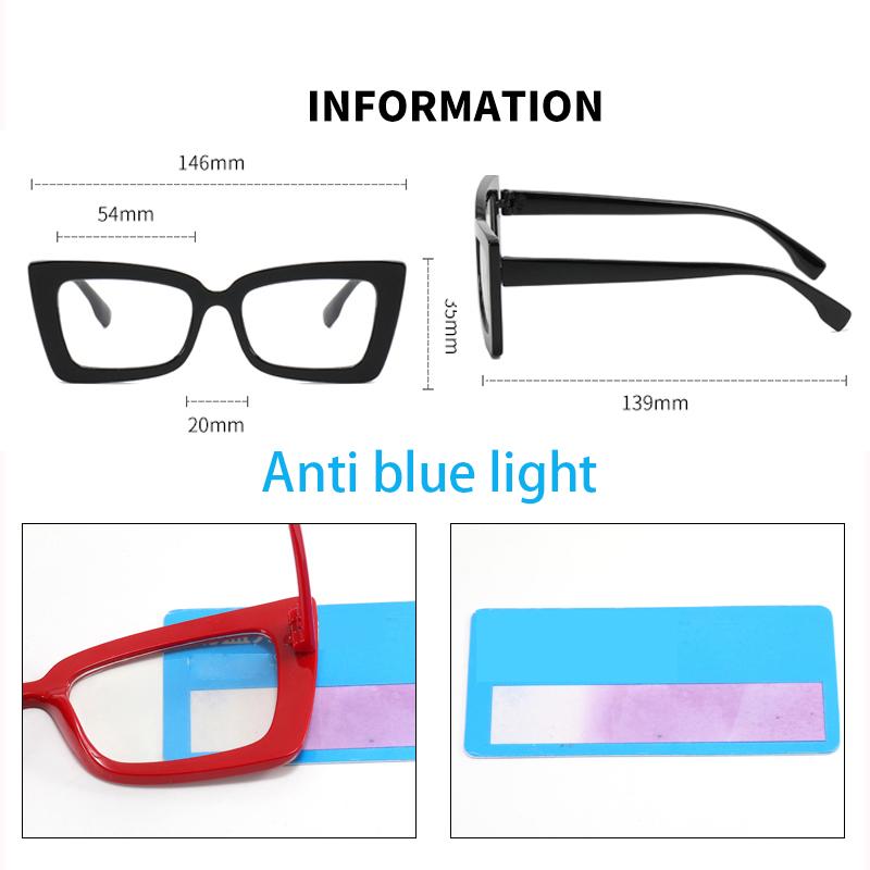 Cat's Eye Anti Blue Light Glasses Women Fashion Gradient Frame Blue Ray Resistant Eyeglasses Lady Computer Eyewear