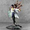 Naruto Sasuke Uchiha Iron Curtain Summon Series spot anime figures Fierce position Draw the sword Demon can Move PVC toys Gift