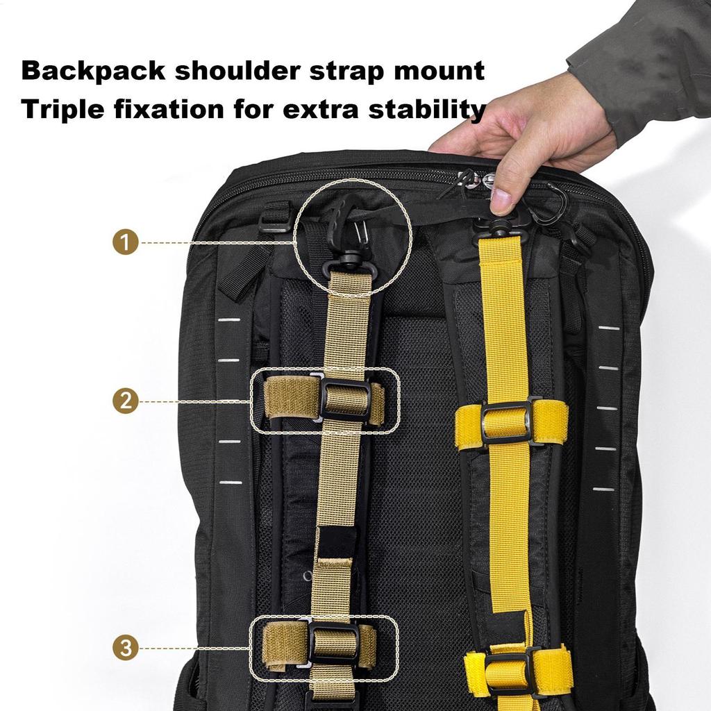 Outdoor Backpack Extension Strap Adjustable Length Attachment Belt Heavy Duty Gear Lashing Straps For Hiking Camping Travel