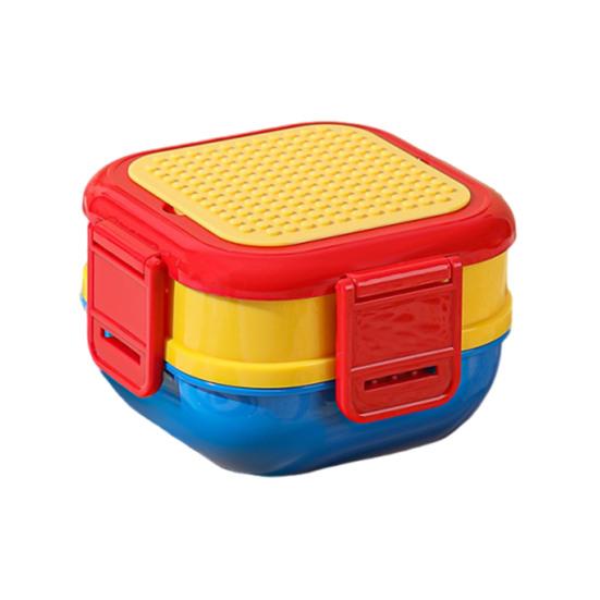 Dospělý Bento Box se dvěma stohovatelnými nepropustnými přihrádkami Bez BPA Nádoba na uchovávání potravin Obědový box Bezpečné pro mikrovlnnou troubu a myčku nádobí Nádoba na přípravu jídel