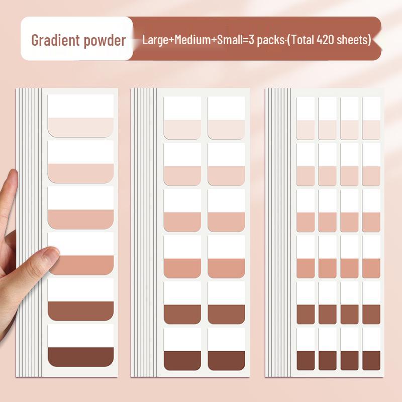 Morandi Writable Label Stickers: Post-it Notes Memo Pads