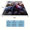 1pc Avengers Printing Blanket - Soft, All-Season Throw for Living Room, Bedroom,Personalized Gift with Adorable Cartoon Design