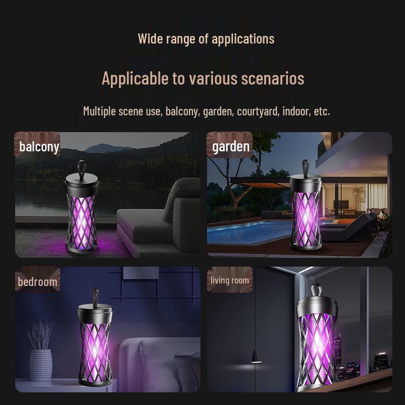 2025 USB Electric Shock Mosquito Killer & Repellent Lamp for Indoor/Outdoor Use