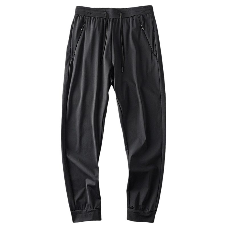 Export Men's Pants Cut Label Summer Thin Ice Silk Leggings Draped Pants Export Original Tail Single Quick-Drying Exercise Casual Pants