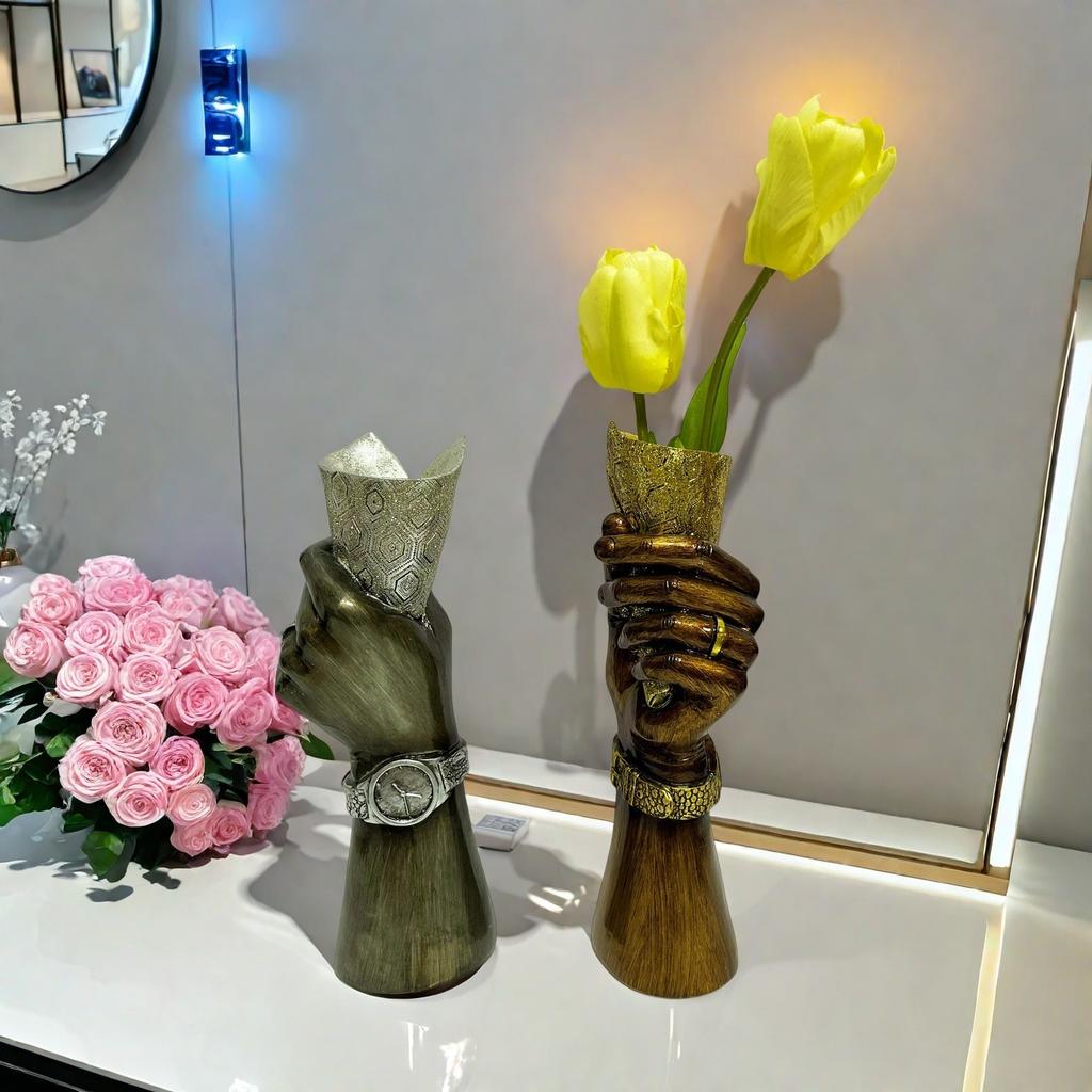 Harz Vase Basteln Mensch Bester Körper Vase Wohnzimmer Minimalistisch Blumenarrangement Arm Geschenkidee Langlebig Langlebig Nützlich