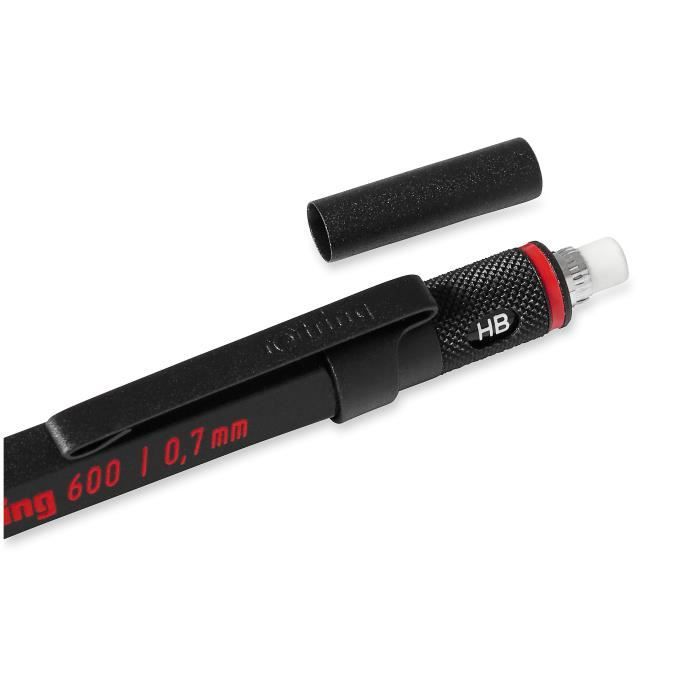 Porte mine mécanique rotring 600, 0,7 mm, noir (1904442)