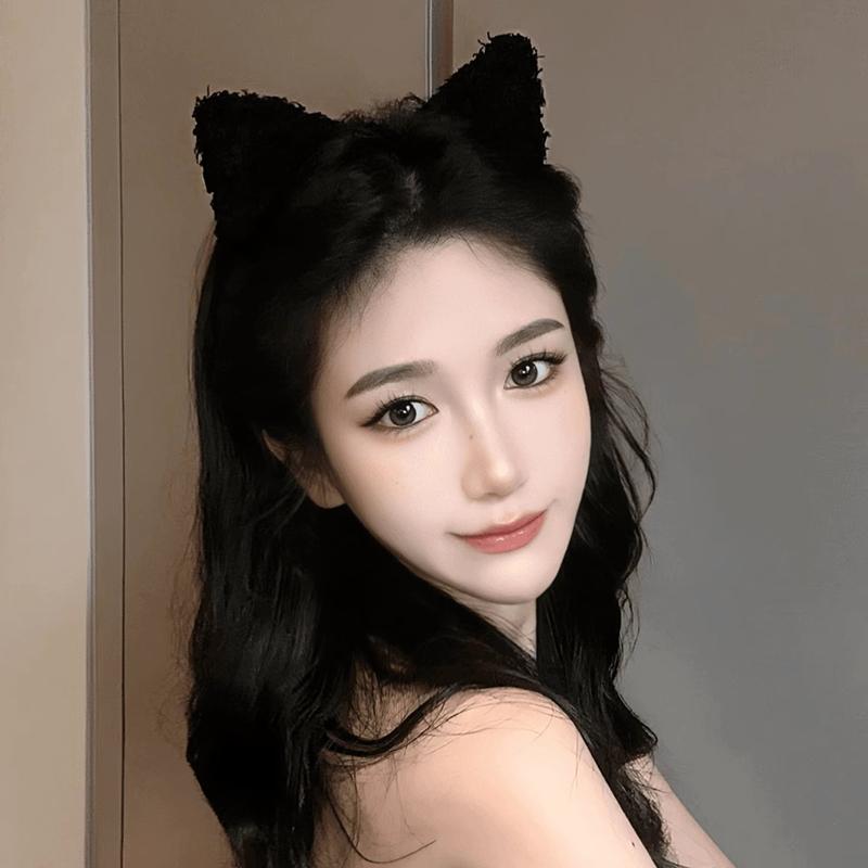 Cute Solid Plush Cat Ears Hairband For Women Girls Sweet Hair Ornament Headband Hair Hoop Head Band Fashion Hair Accessories