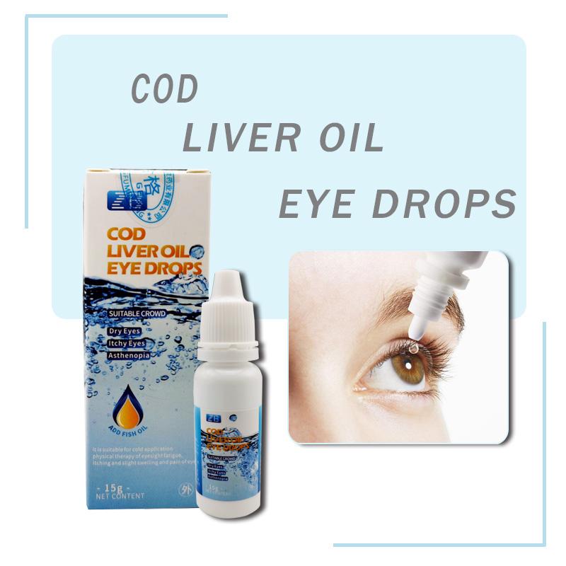 Augentropfen Lebertran Augentropfen Schutzsalbe gegen Augenermüdung Trocken Verbesserung der Sehkraft Augenschönheitspflege Entspannungsmassage Augenpflege