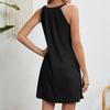 Modisches und elegantes ärmelloses A-Linien-Kleid für Damen