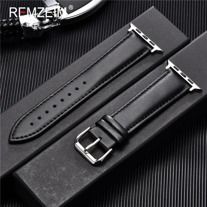Calfskin Genuine Leather Watchband 38mm 40mm 41mm for Iwatch 8 7 6 5 4 3 SE Replace Wrist Strap 42mm 44mm 45mm for Apple Watch