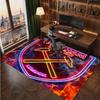 West Ham United Voetbal Print Kristal Fluweel Tapijt, Comfortabel Waterabsorberend Antislip Binnen Vloerkleed