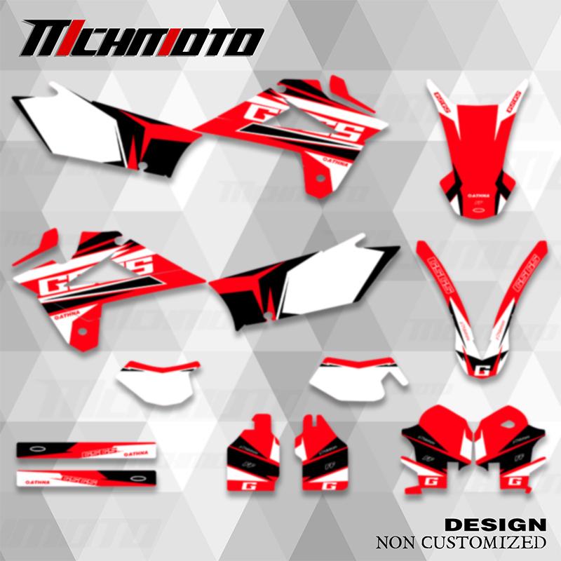 MCHMFG For GASGAS GAS GAS EC 125 250 300 350 450 2007 2008 2009 Graphics Decals Sticker Kits Motorcycle Background