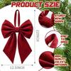 1Pc Christmas Bows Decor Large Velvet Bow for Room Giant Ribbon Tie for Christmas Birthday Wedding Party Backdrop Wall Decor