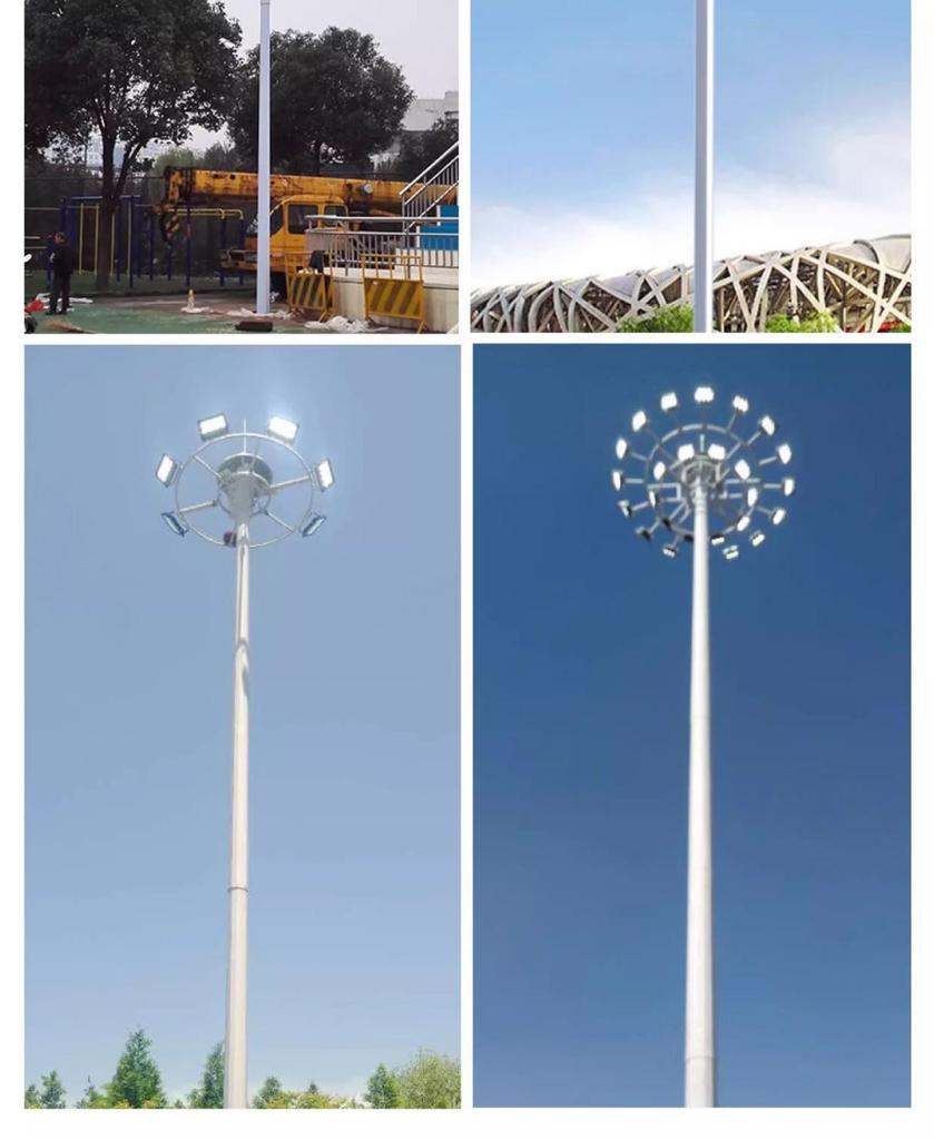 Outdoor Stadium Mid-High Pole Floodlights - 8m, 12m, 15m