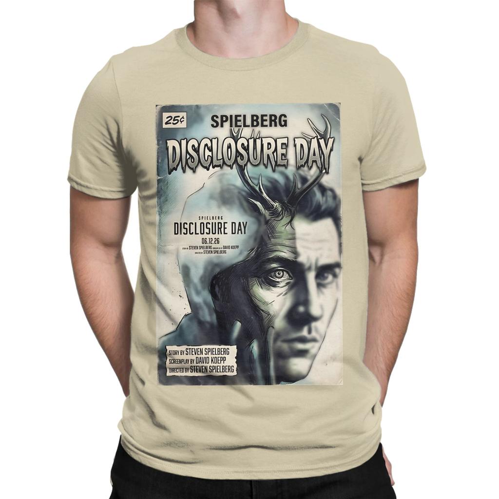 Disclosure Day Inspired Retro Art Novelty 100 Cotton TShirt Disclosure Day Tops Tees For Unisex