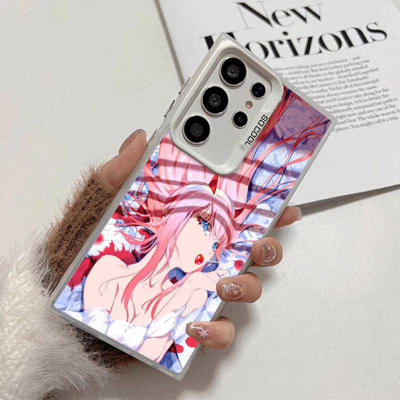 Darling Zero Two 02 Anime Shockproof Phone Case for Samsung Galaxy S26 Edge S25 Ultra S24 FE S23 Plus S21 Cover Anti Fall Fundas