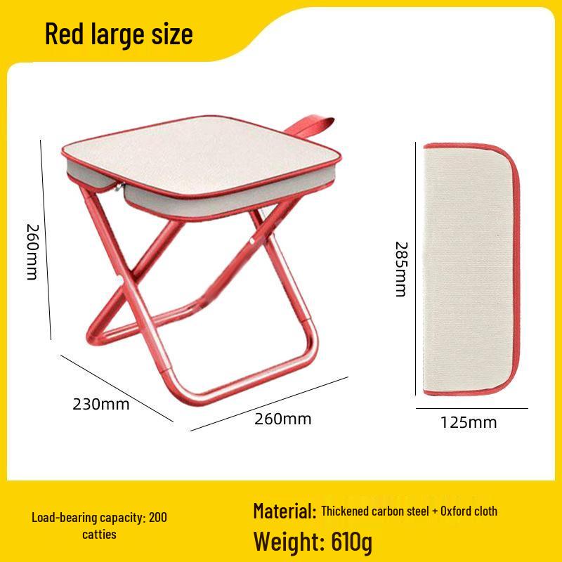 Kids' Portable Folding Stool & Pencil Case for Camping, Fishing, and Travel