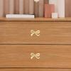 DOITOOL Decorative Bow Knobs for Dresser, Bow Shape Cabinet Knobs for Home Bedroom Kitchen Cabinets, Pack of 6
