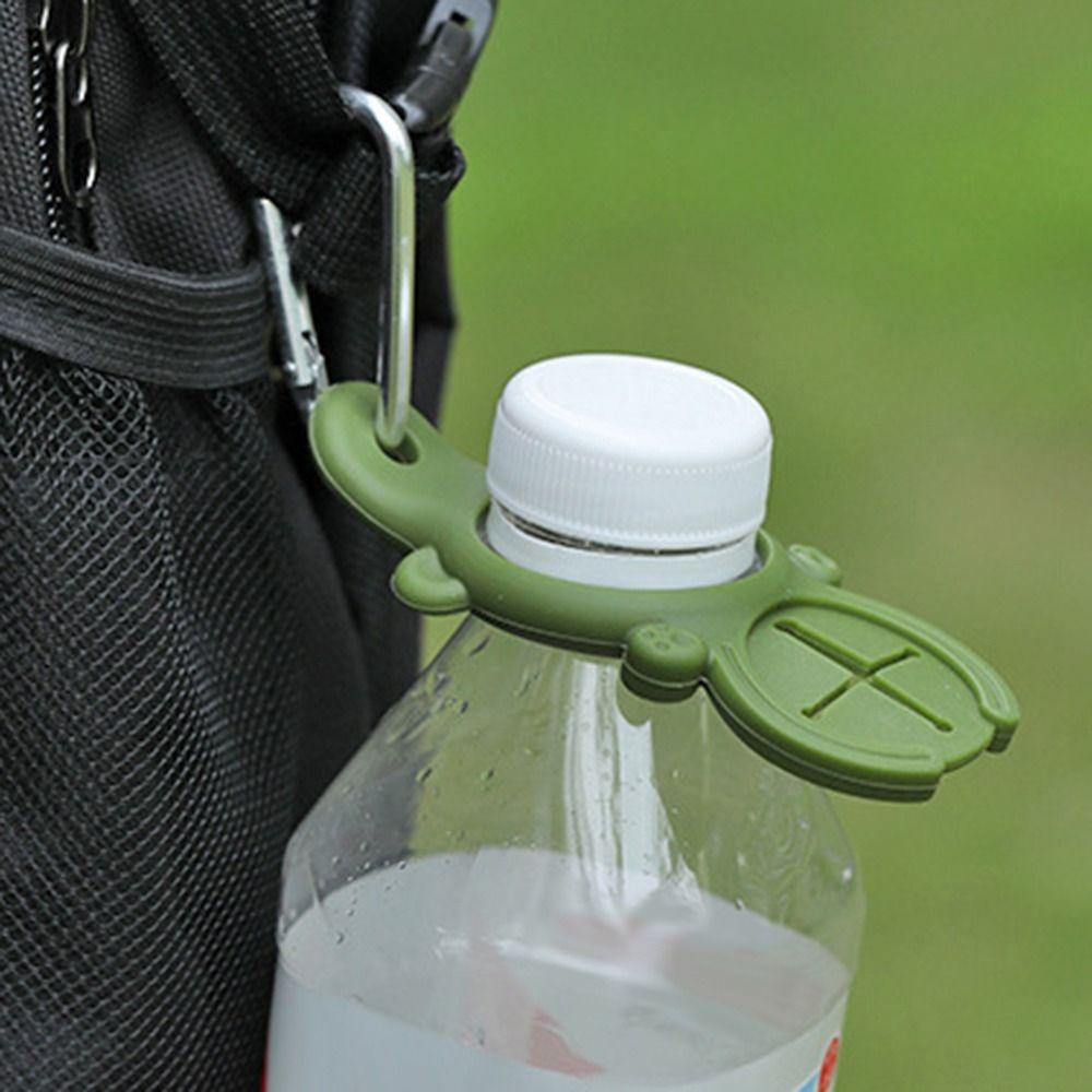 Portable Aluminum Silicone Water Bottle Buckle Easy To Use Cycling Tool Backpack Hanger Hooks Towel Hook Clip