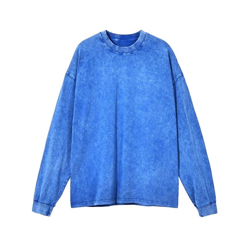 2026 Spring Men Washed Vintage T-Shirts Men Street Hip Hop Retro Tshirt Women Harajuku Casual Cotton Short Sleeve Wash Punk Top