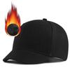 Autumn and winter large size hat men's short brim baseball cap big head circumference soft top equestrian hat short brim cap