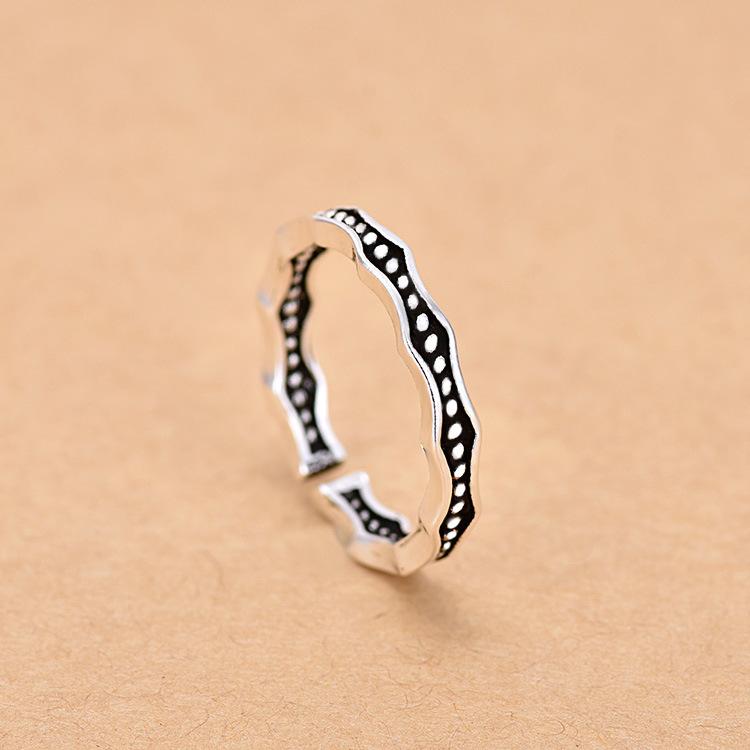 Opening Vintage Ring Female Simple Cold Wind Adjustable Index Finger Ring Small Fresh Personalized Finger Ring