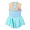 Rhinestone Sequins Figure Ice Skating Dress for Girls Kids Ballet Dance Dress Child Gymnastics Lyrical Dance Dress Costumes