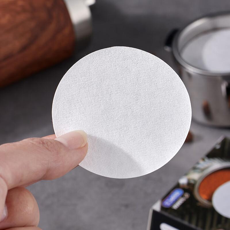 51/53/58mm Portafilter Basket Coffee Filter Paper For Espresso Machines 100 Sheets Round Coffee Paper Filter Outdoor Tableware