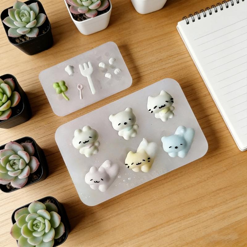 Cats Theme Silicone Mould Baking Pastry Tool For DIY Crafting Chocolate Fondant Candy Making Supplies