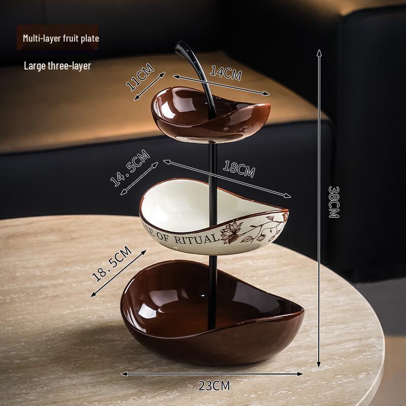 Elegant Multi-Tier Decorative Fruit and Snack Serving Tray