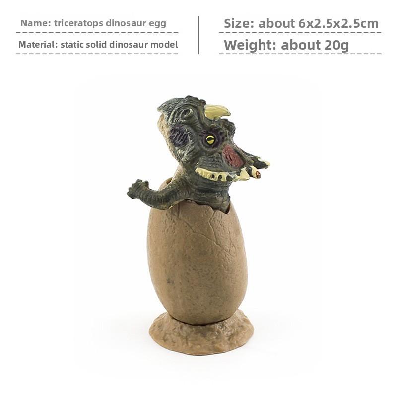 Dinosaur Velociraptor Triceratops Egg Model With Stand Design For Daily Gift Kid