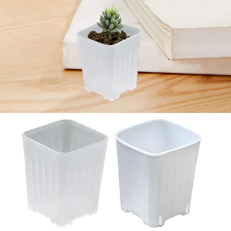 Nursery Plant Pots Breathable Bonsai Plant Pot 10X Seedling Small Holder With Drainage Holes For Flower Succulents Cuttings Yard