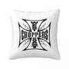 West Coast Iron Cross Choppers  Square Pillowcase Cushion Cover Pillow Case Throw Pillow Cover for Home Sofa Living Room