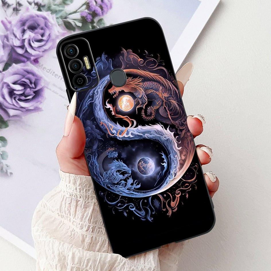 Für Tecno Spark 7 Hülle KF6 KF6j KF6i Abdeckung Niedliche Mode Katze Blume Weiches Silikon Schutzhülle Für Tecno Spark 7P 7T Spark7 Pro Capa