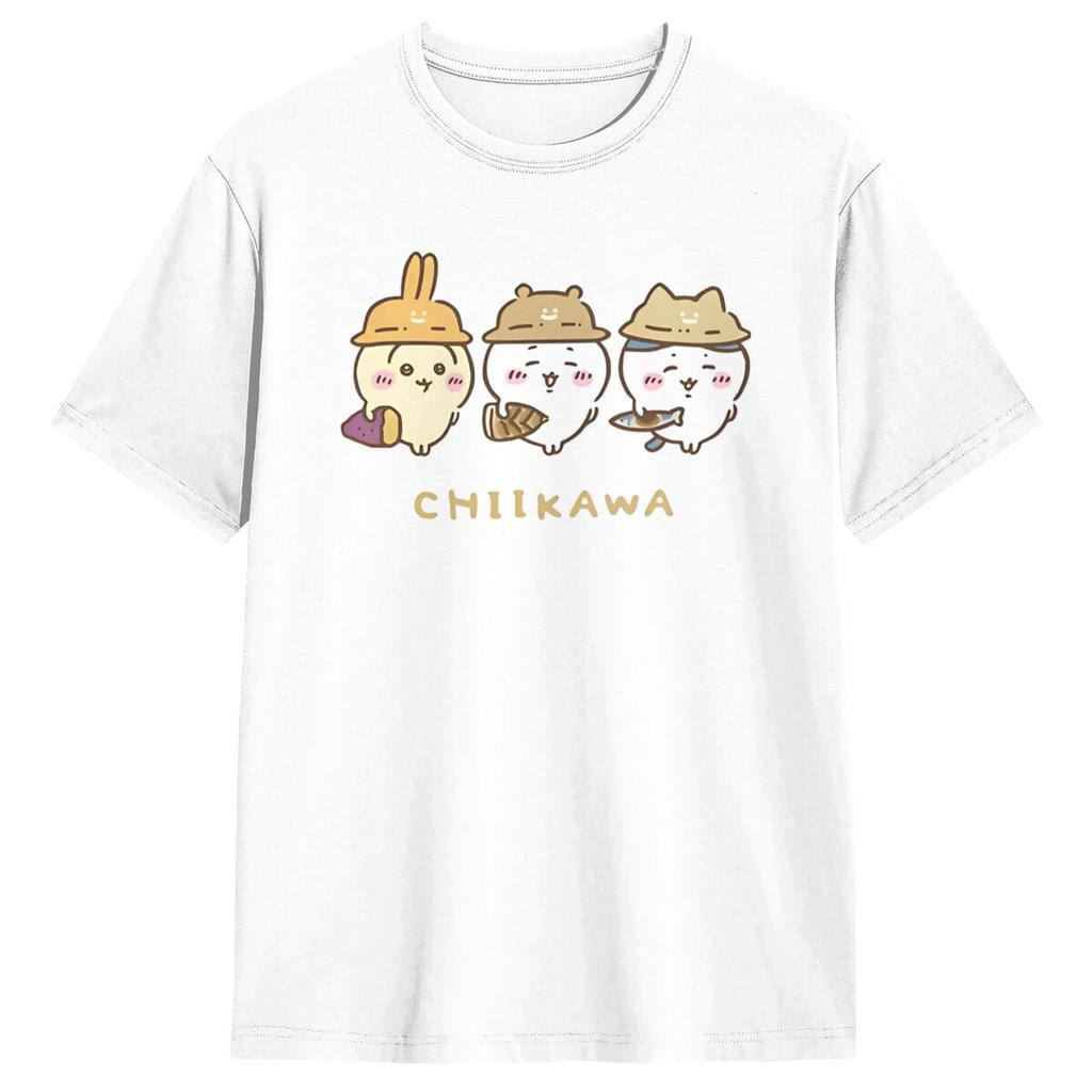 Chiikawa Hachiware T Shirt Hipster T-Shirts Short Sleeve Classic Tops Summer 100 Cotton Breathable 4XL 5XL 6XL Tees