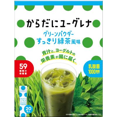 Euglena Co., Ltd. Euglena for Your Body Refreshing Green Tea Flavor 20 Packets Spirulina Green Juice & Chlorophyll Spirulina