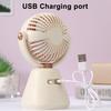 Mini-Schreibtischventilator 100 Geschwindigkeiten Winkelverstellbar USB-wiederaufladbar Sommer Handventilator Tragbar Outdoor Reise Mini Persönlicher Ventilator